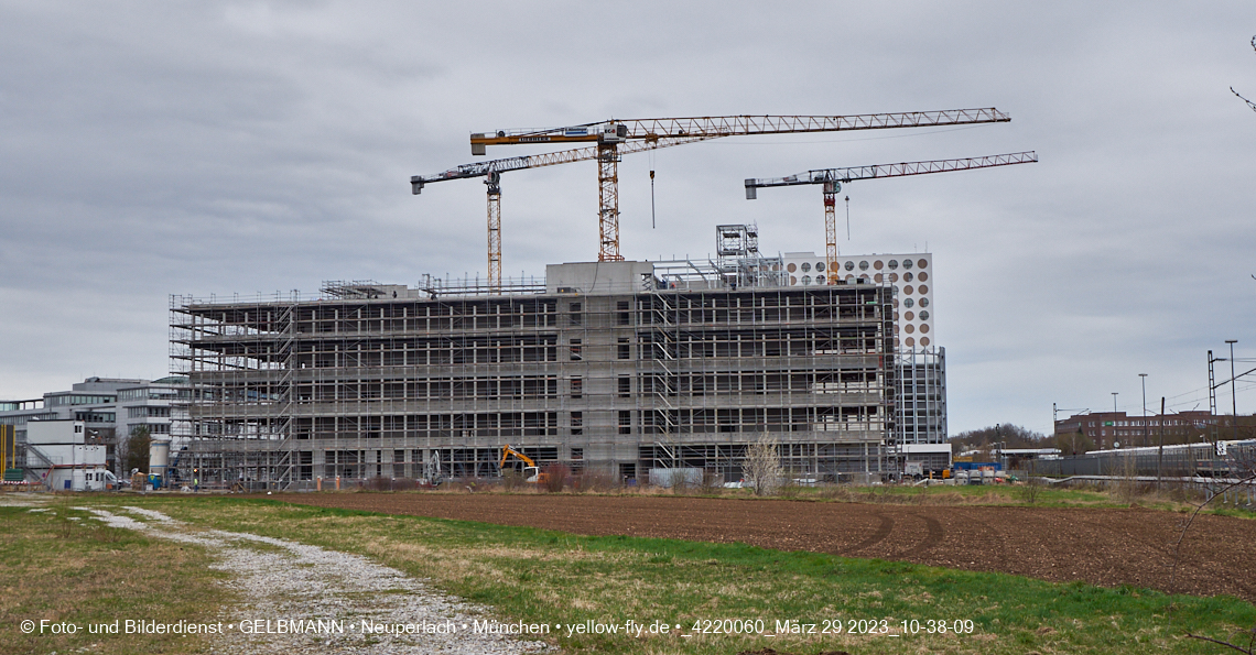 29.03.2023 - Baustelle REVO und Umgebung in Neuperlach